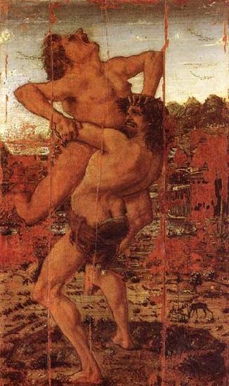 Antonio Pollaiuolo Hercules and Antaeus Time Spain oil painting art